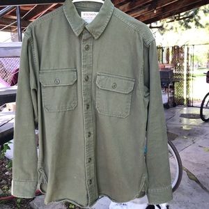 Filson Olive Green Button Down Men’s Small